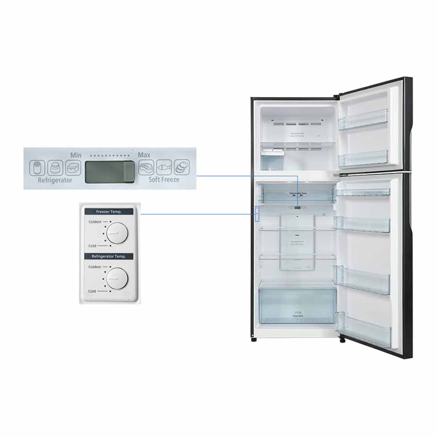 Tủ lạnh Hitachi Inverter 406 lít R-FVX510PGV9 GBK