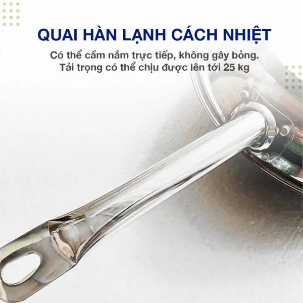 Chảo Inox chống dính Fivestar 3 đáy CKD30-3DT