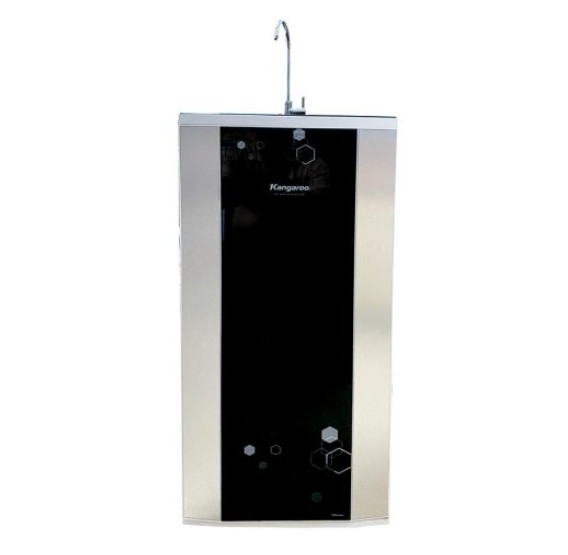 Máy lọc nước RO nước lợ Kangaroo KG3500A vỏ tủ VTU Black hoa lục giác
