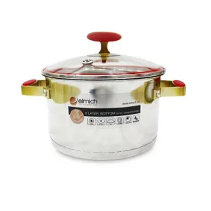 Nồi inox Emich 304 red velvet 18cm