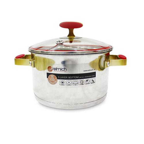 Nồi inox Emich 304 red velvet 18cm