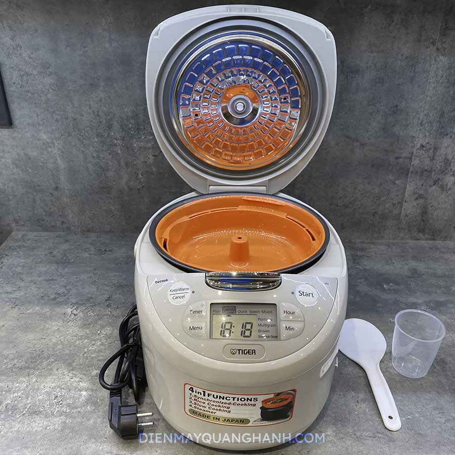 Ảnh thực tế Nồi cơm điện tử Tiger JAX-R10W 1 lít