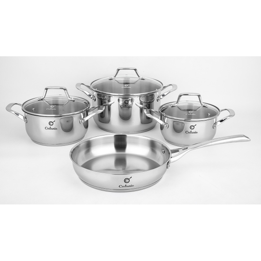 Bộ nồi chảo Inox 5 đáy Catania CTP-8641 - toàn cảnh sản phẩm