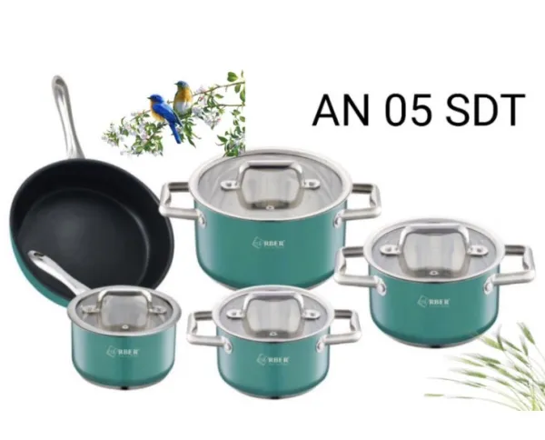 Bộ nồi chảo inox ARBER AN05SMDT