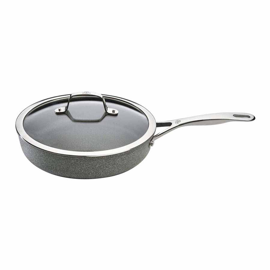 Chảo nhôm chống dính có nắp kính BALLARINI Salina Granititum 28cm - toàn cảnh sản phẩm