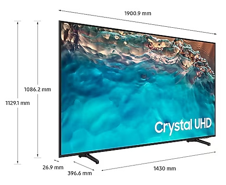 Smart Tivi Samsung 85 inch Crystal UHD 4K BU8000