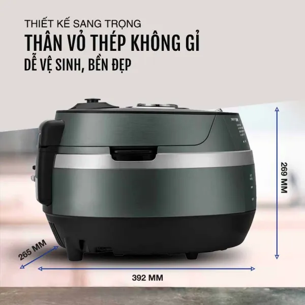 Nồi cơm điện cao tần áp suất Cuckoo CRP-JHP0610FG dung tích 1.08 Lít