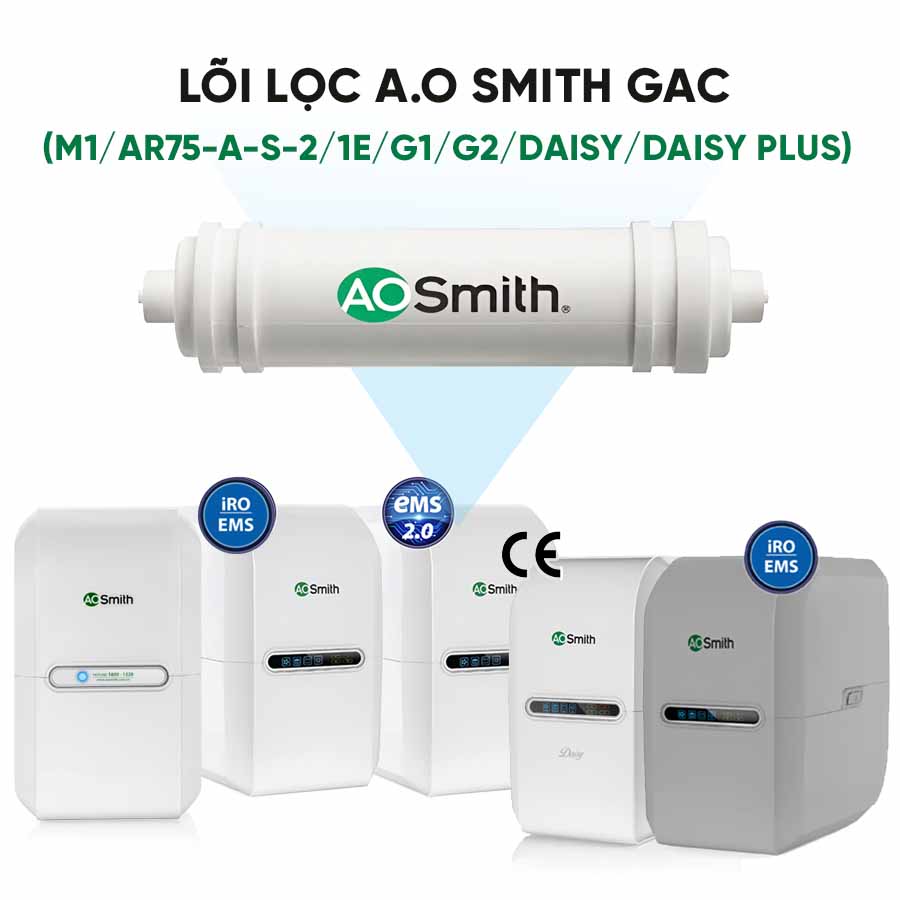 Lõi lọc A.O Smith GAC (M1/AR75-A-S-2/1E/G1/G2/Daisy/Daisy Plus)