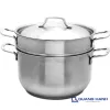 Bộ 2 nồi xửng 3 đáy 30cm Fivestar ST30-3D vung inox