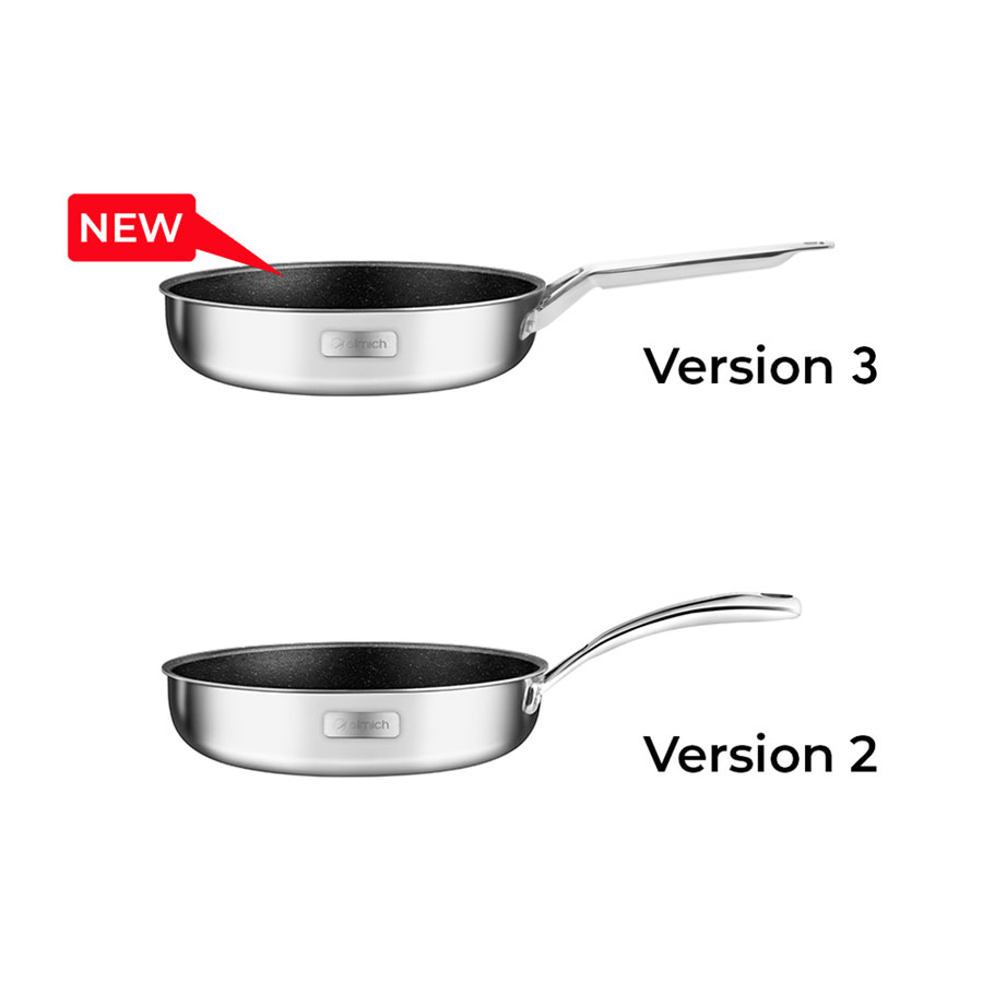 Chảo Inox liền khối chống dính Ceramic Elmich Trimax EL3738 size 24cm - toàn cảnh sản phẩm