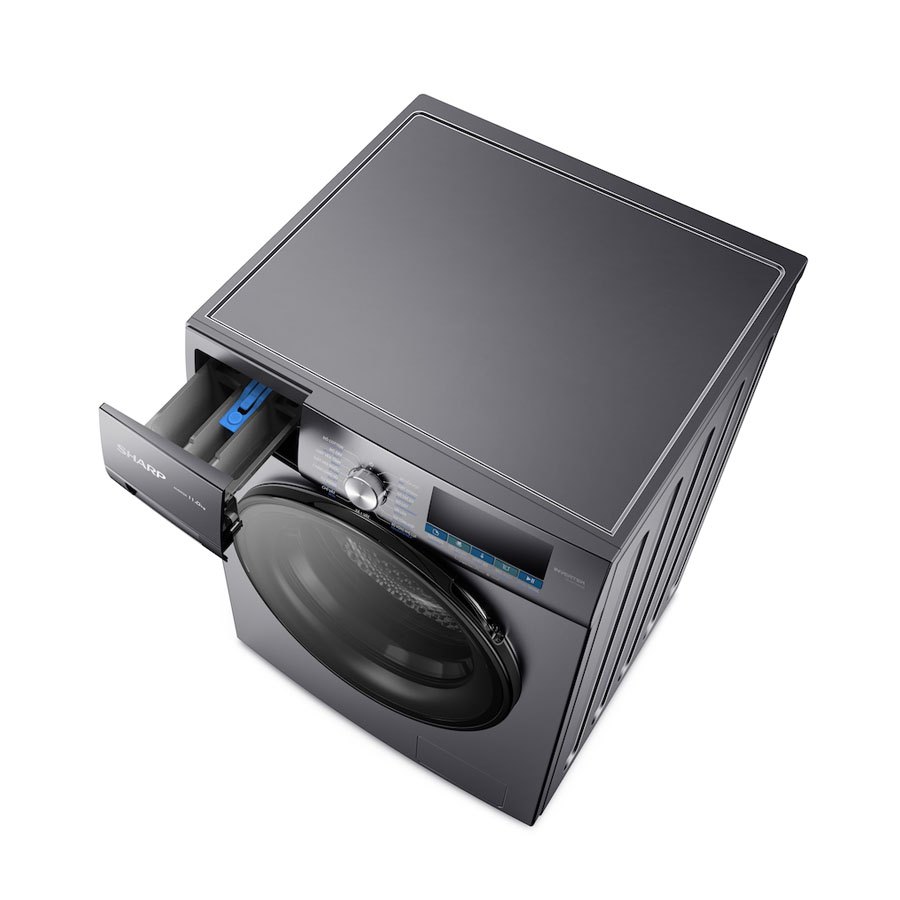 Máy giặt Sharp 9kg ES-FM90CB-SB lồng ngang