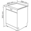 Máy rửa bát độc lập Malloca WQP12-7635BS