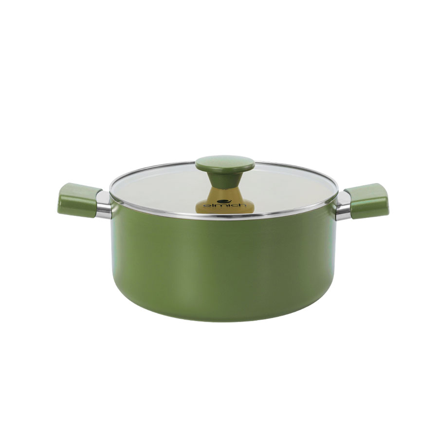 Bộ nồi chống dính Ceramic Elmich Olive Classic EL5229OV03 size 18,20,24cm
