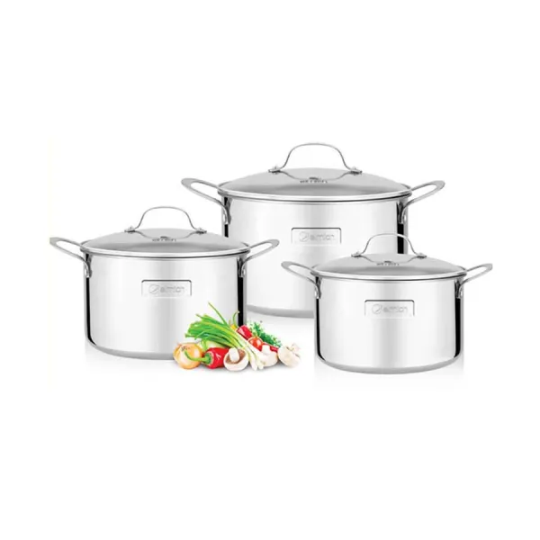 Bộ nồi Inox liền khối Elmich Trimax EL3741 size 16,20,24cm