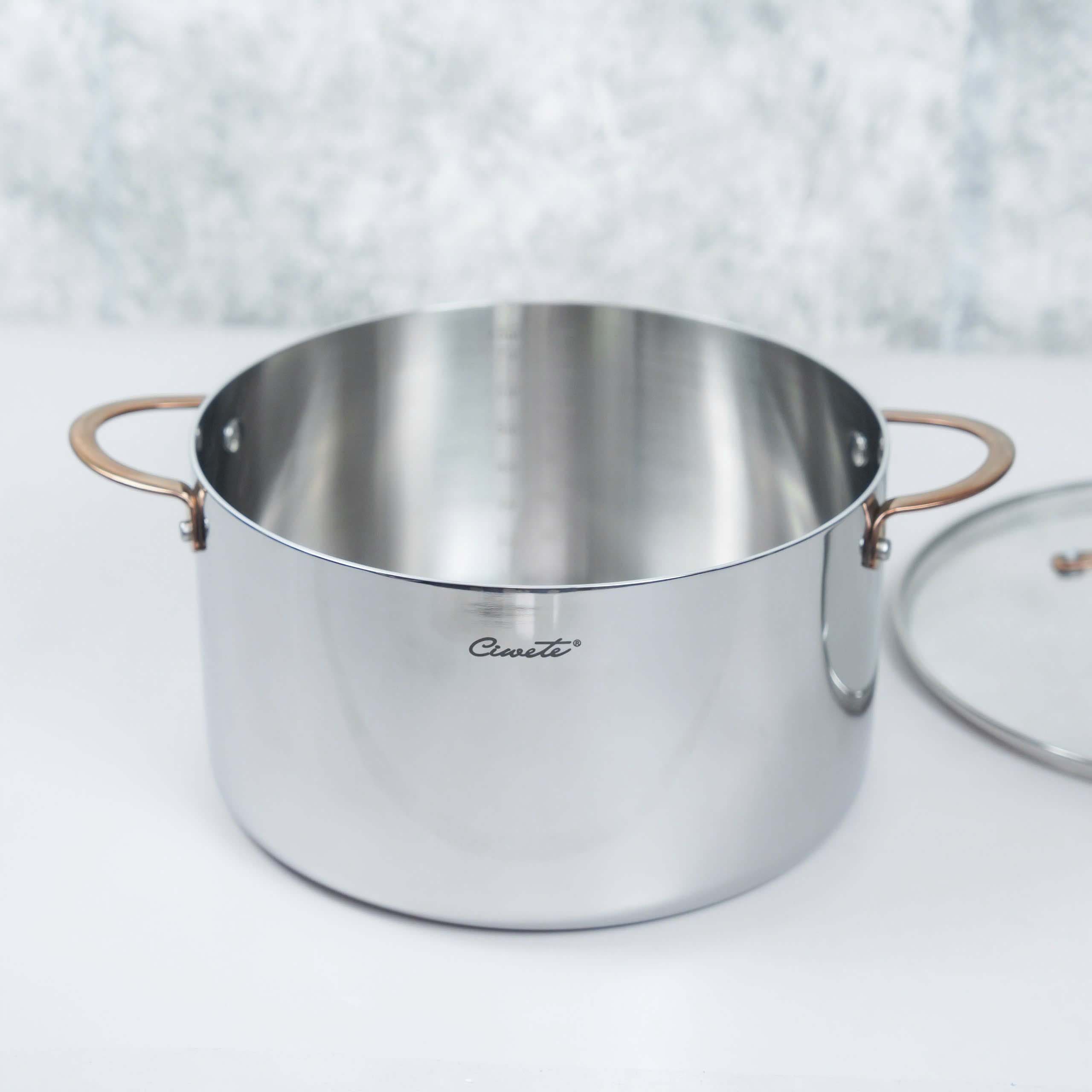 Nồi hầm inox 304 cao cấp Ciwete 26cm SS0101-A