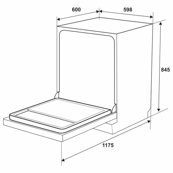 Máy rửa bát độc lập Hafele HDW-F605B 535.29.660