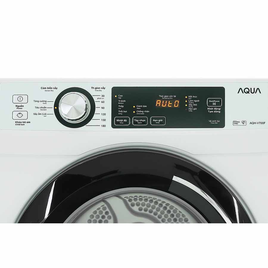 Máy sấy thông hơi Aqua 7 kg AQH-V700FW