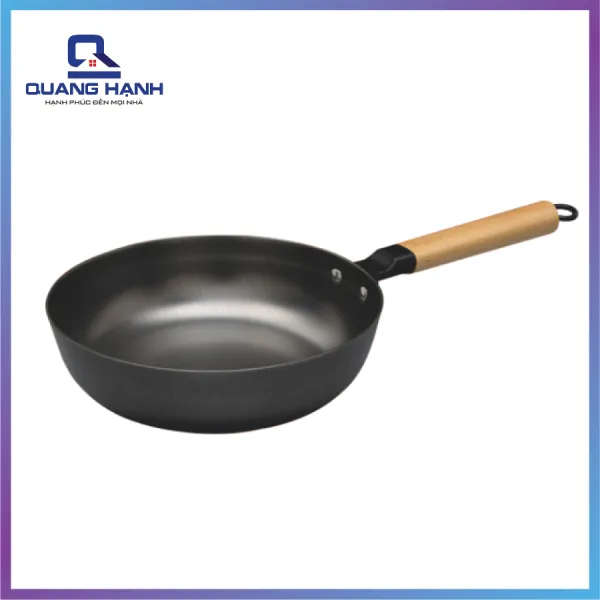 Chảo gang 1 tay cầm La Gourmet Nitrigan 24cm