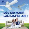 Quạt trần KDK R48SP có điều khiển từ xa