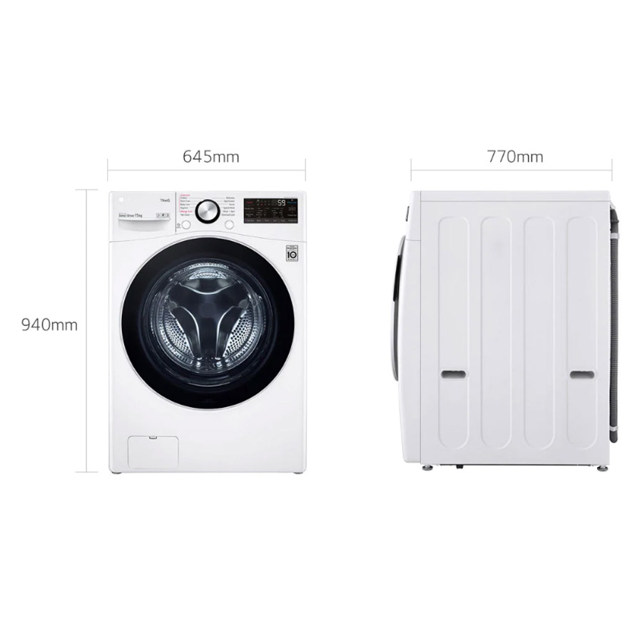 Máy giặt LG Inverter 15 Kg F2515STGW
