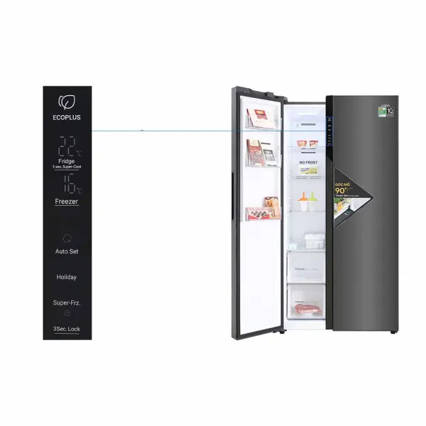 Tủ lạnh Aqua Inverter 541 lít AQR-S541XA(SG)