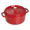 Nồi gang tròn Staub màu đỏ lựu 24cm – 3.8L