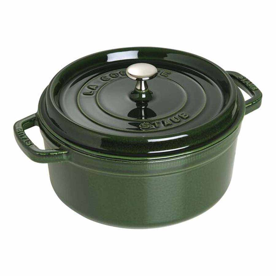 Nồi gang tròn Staub màu xanh rêu 26cm – 5.2L - toàn cảnh sản phẩm