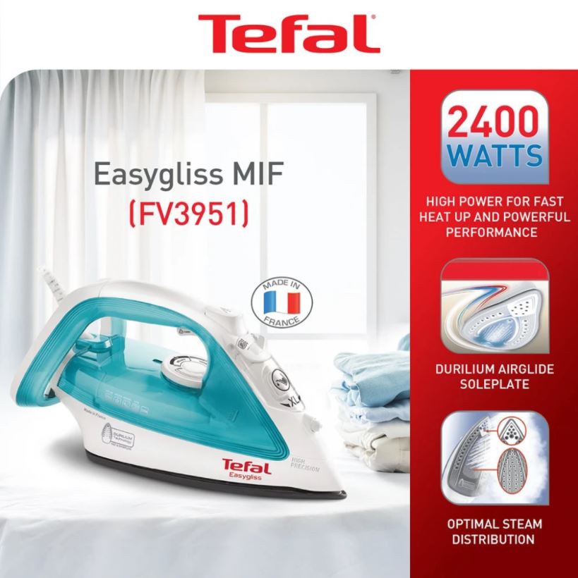 Bàn là hơi nước Tefal FV3951 2400W