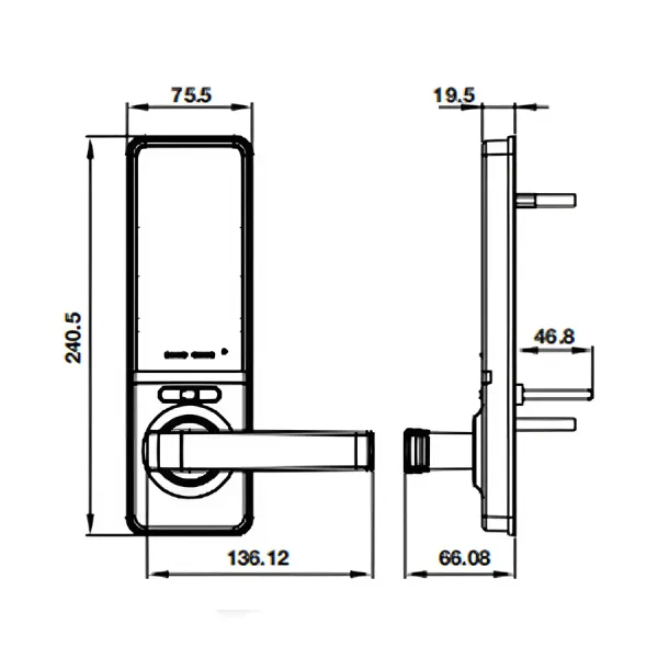 Khóa điện tử Hafele EL7000-TC 912.05.495