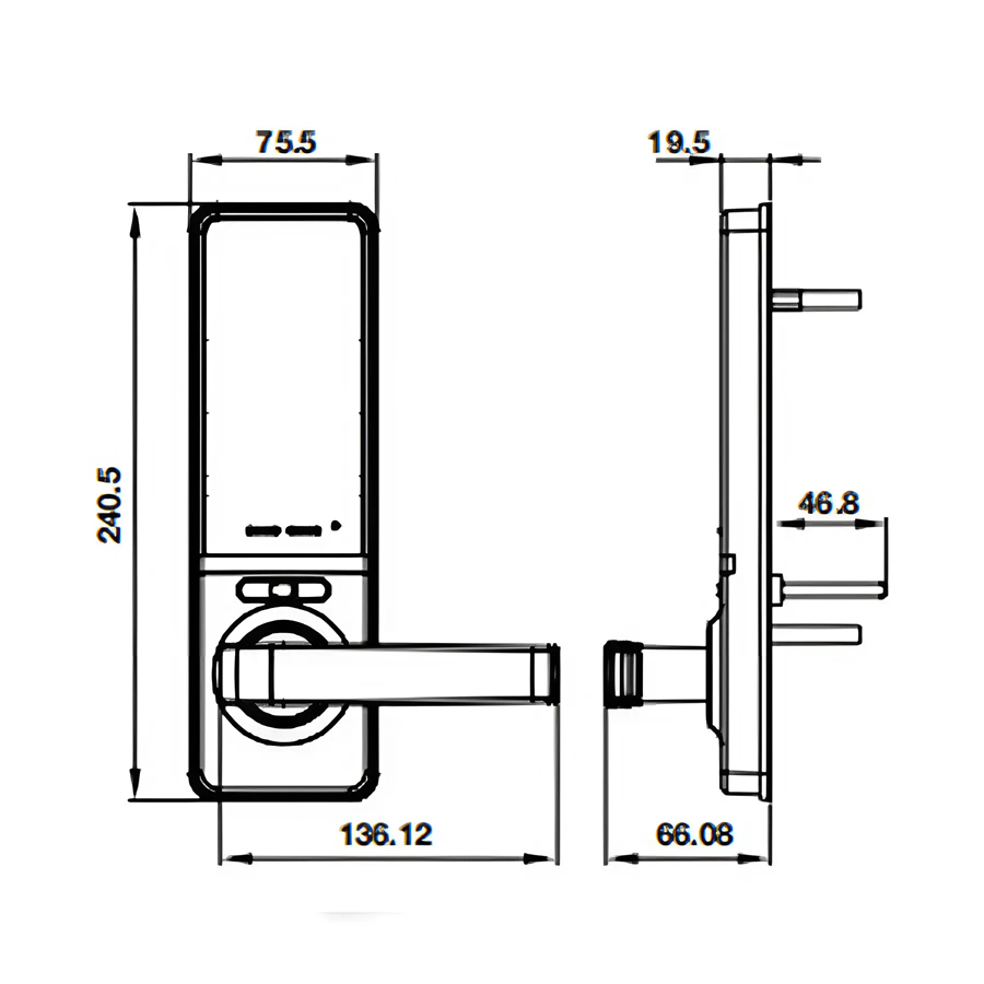 Khóa điện tử Hafele EL7000-TC 912.05.495