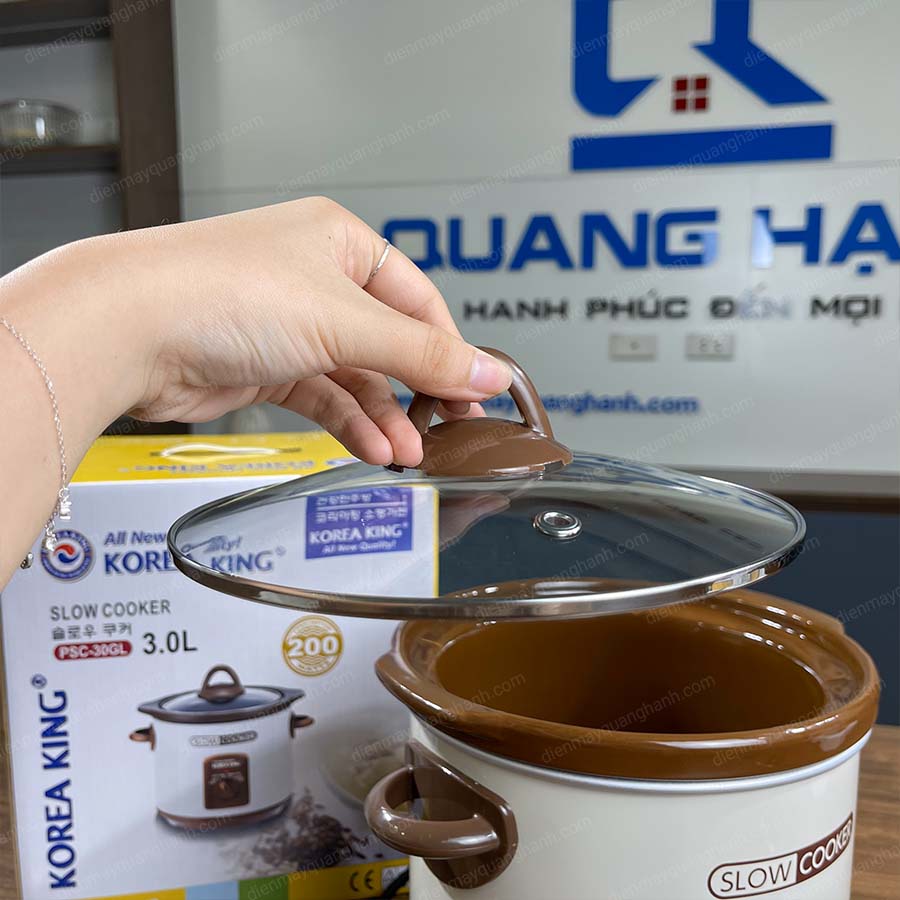 Ảnh thực tế Nồi nấu chậm Korea King 3L PSC-30GL