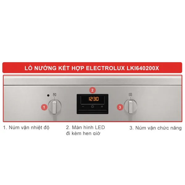 Bếp từ kết hợp lò nướng Electrolux LKI640200X