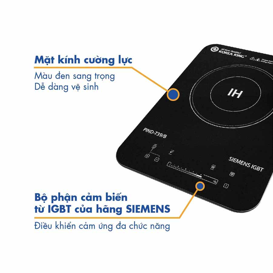 Bếp điện từ đơn Korea King PIND-T39/B 2000W