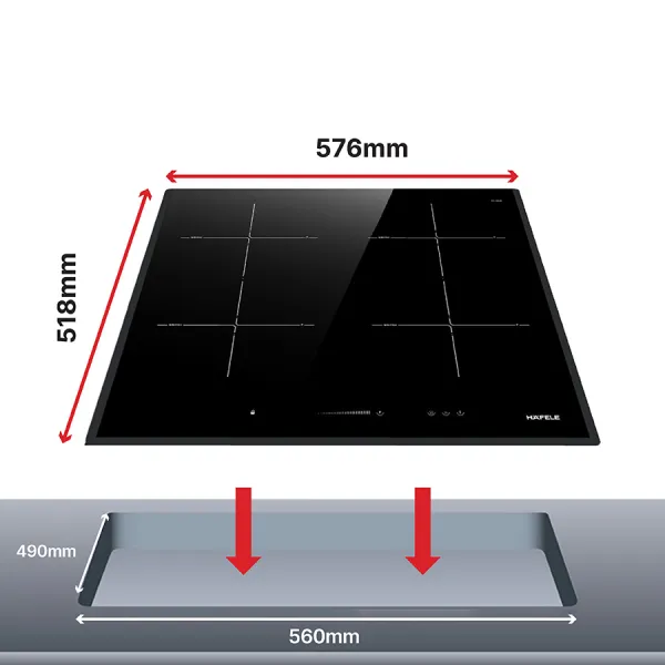 Bếp từ 4 vùng nấu Hafele HC-I604D 535.02.040 | Chính Hãng