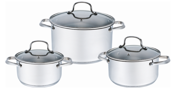 Bộ nồi Inox Elmich 3 chiếc cỡ 18,20,24cm EL3330-2353330 - toàn cảnh sản phẩm