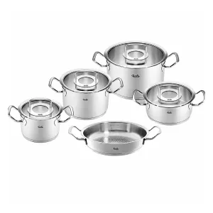 Bộ nồi Fissler Profi 5 món vung kính kèm chảo 2 quai 28cm