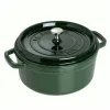 Nồi gang tròn Staub màu xanh rêu 20cm – 2.2L