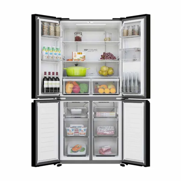 Tủ lạnh Aqua Inverter 469 lít Multi Door AQR-M536XA(WGB)