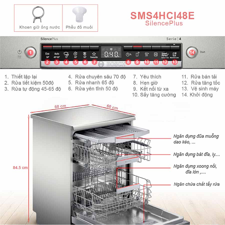 Máy rửa chén Bosch SMS4HCI48E