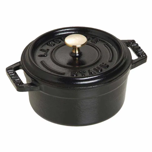 Nồi gang tròn Staub màu đen 18cm – 1.7L