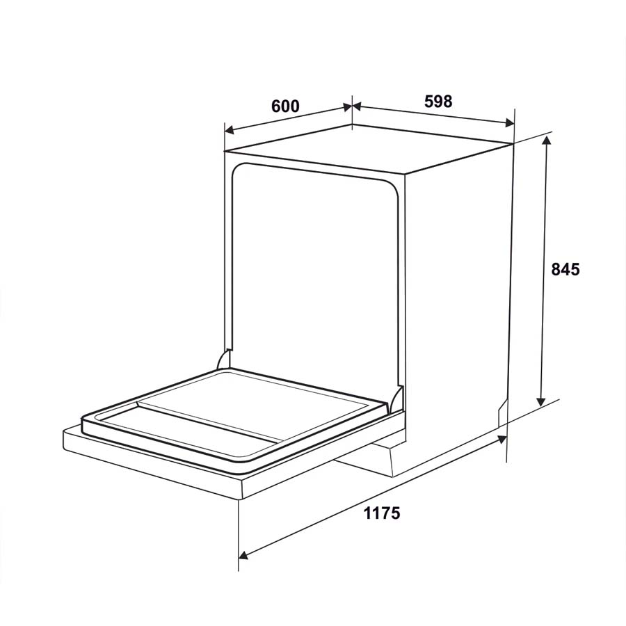 Máy rửa bát Hafele HDW-F6072B 535.29.700