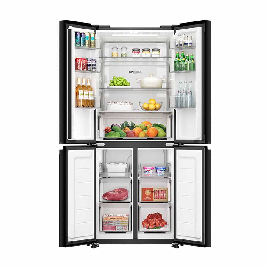 Tủ lạnh Aqua Inverter 410 lít Multi Door AQR-M466XA(CBC)