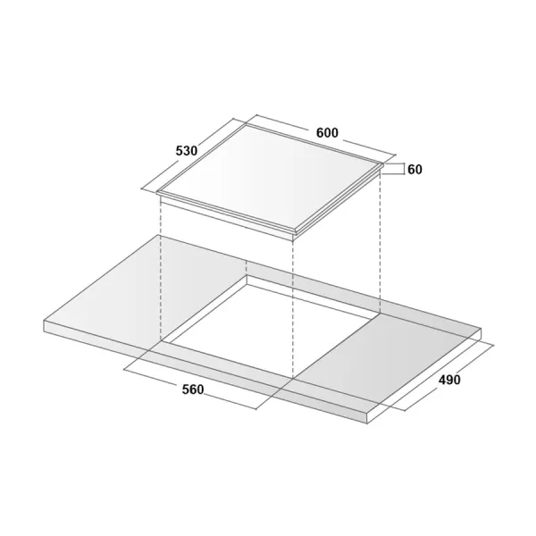 Bếp từ 3 vùng nấu Canzy CZ 656HNT