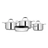 Bộ nồi Inox cao cấp 3 lớp đáy liền Trimax XS EL-3744 size 18,20,24, chảo 26cm