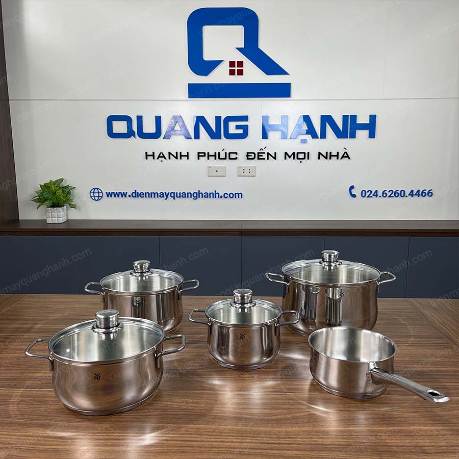 Ảnh thực tế Bộ Nồi WMF Diadem Plus 0730356040 5 món