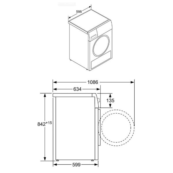 Máy Sấy Quần Áo Bosch WTR85V00SG