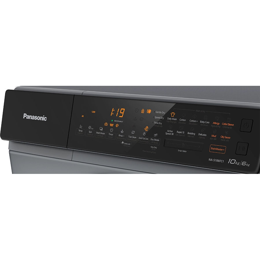 Máy giặt sấy Panasonic Inverter 10/6 kg NA-S106FC1LV