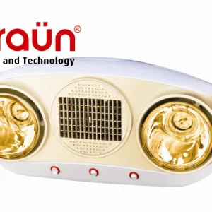 Đèn sưởi nhà tắm Braun BU02PG (bóng vàng)