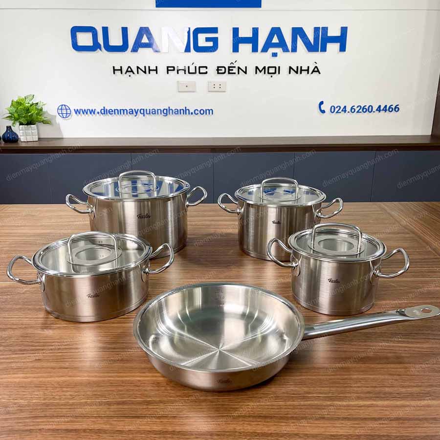 Ảnh thực tế Bộ nồi Fissler Original Profi Collection 4 nồi 1 chảo