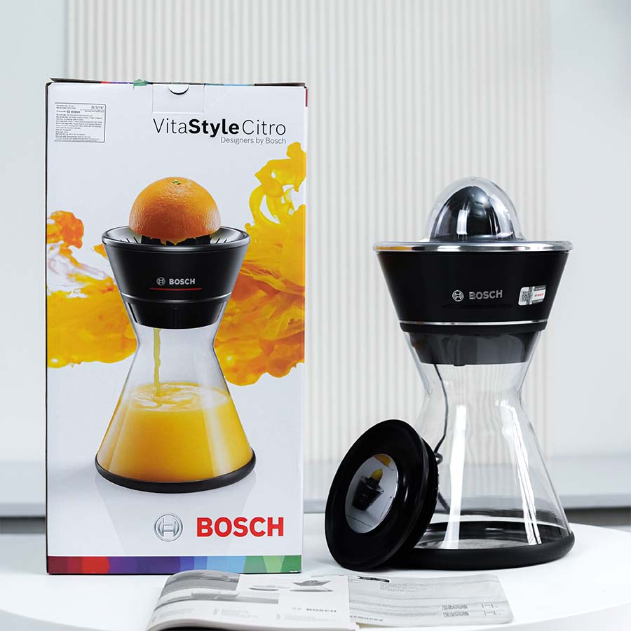 Ảnh thực tế Máy vắt cam Bosch VitaStyle Citro MCP72GPB